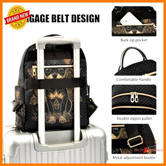Mini Quilted Backpack Purse Lightweight Travel Shoulder Bag Women\'s Daypack